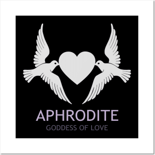 Aphrodite Greek Goddess of Love and Beauty Dove Symbol Posters and Art